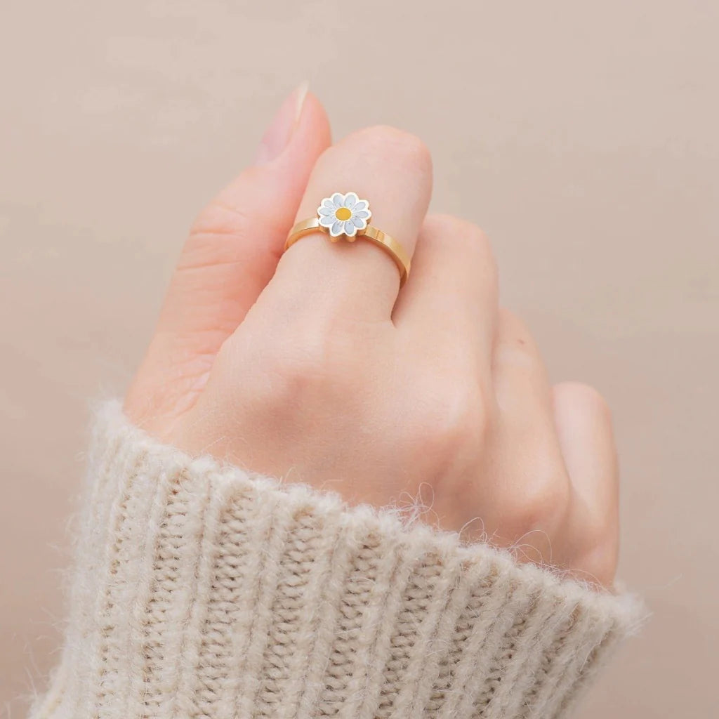 Daisy Flower Anti-Stress Ring