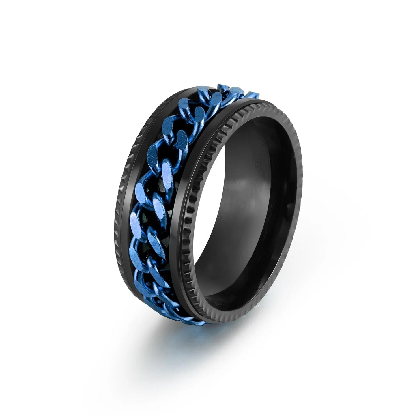 Black Rotating Bottle Opener Ring