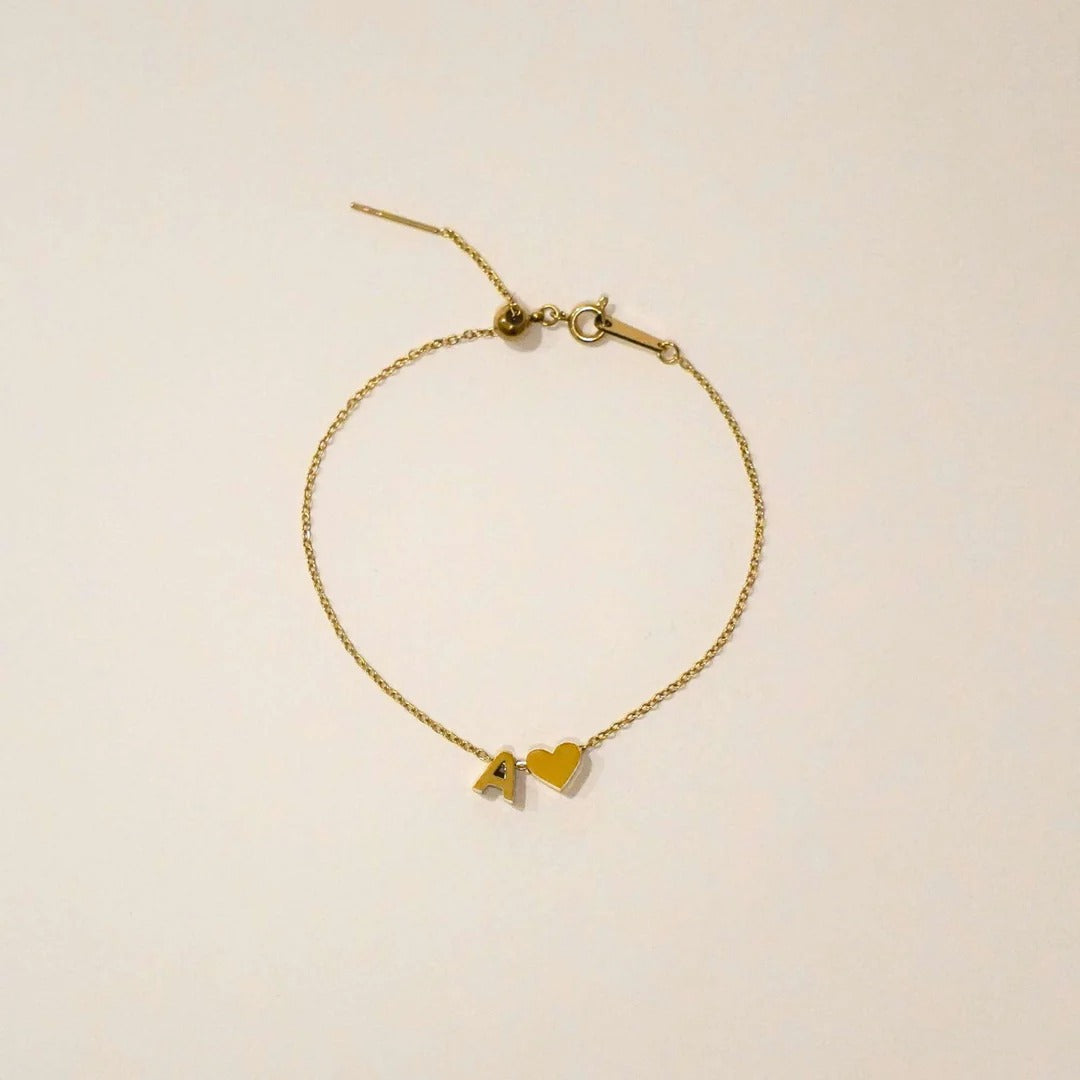 Bracelet Sweet Heart Initial