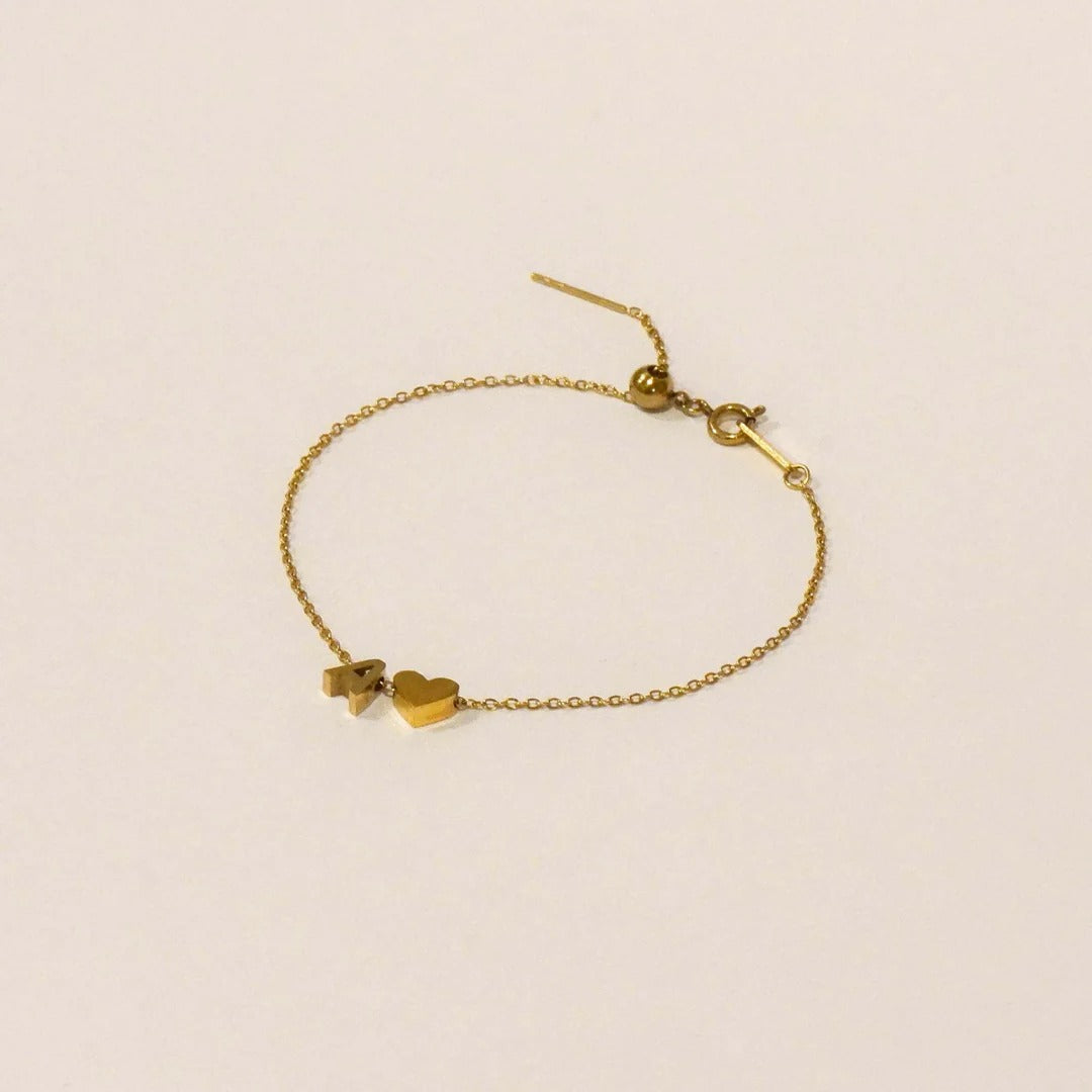Bracelet Sweet Heart Initial