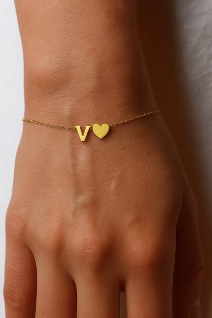 Bracelet Sweet Heart Initial