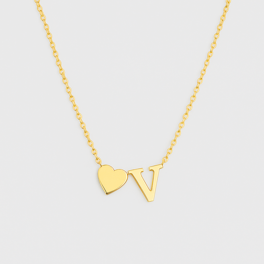 Heart Letter Necklace