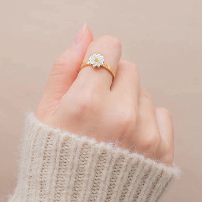 Daisy Flower Anti-Stress Ring