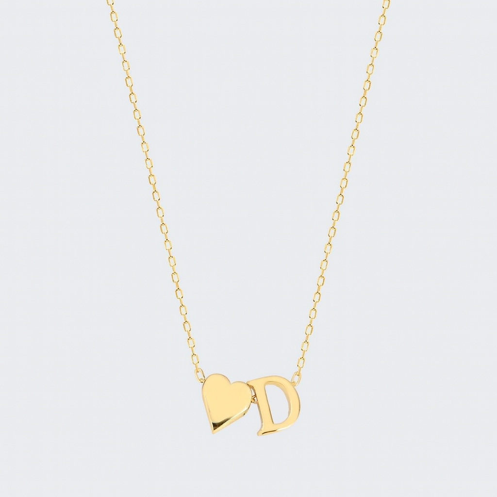 Heart Letter Necklace