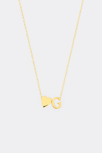 Heart Letter Necklace