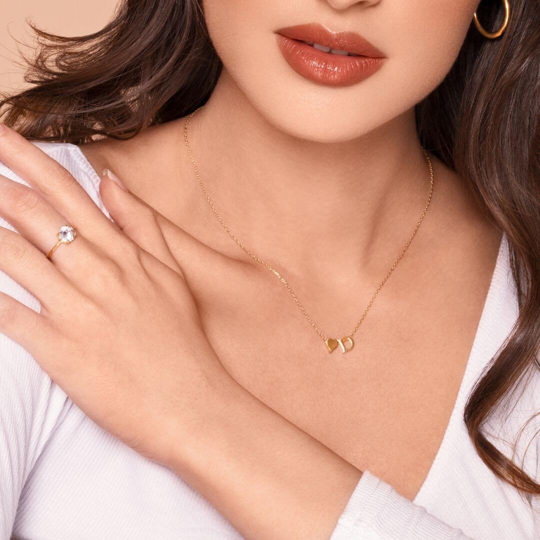 Heart letter chain