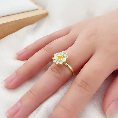 Daisy Flower Anti-Stress Ring