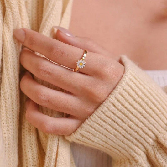 Daisy Flower Anti-Stress Ring