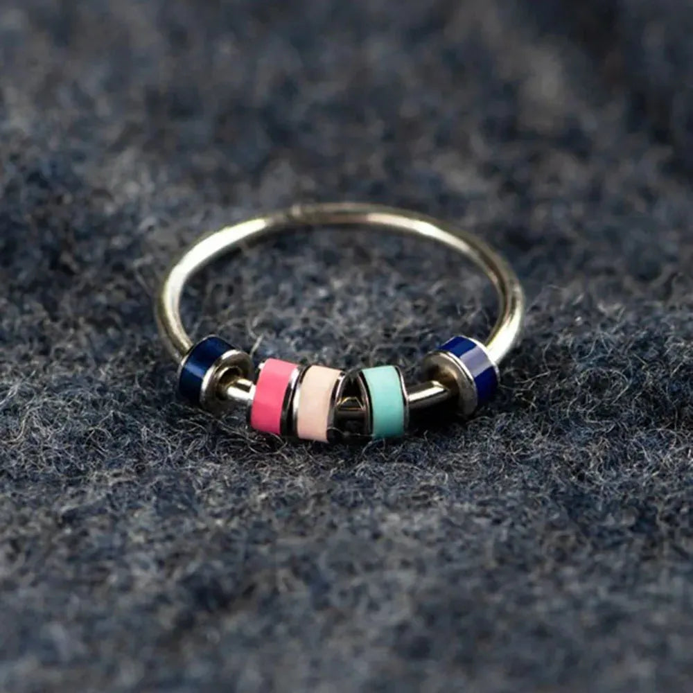 Ring Anxiety With Colored Beads